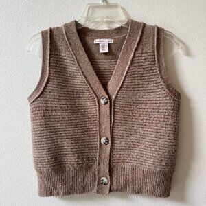 Sincerely Jules Brown Sleeveless Sweater Vest